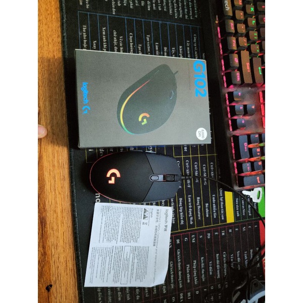 Chuột gaming chơi game, chuột máy tính có dây Logitech G102 RBG màu đen Độ Chính Xác Cao 8000DPI- Bảo hành 24 tháng