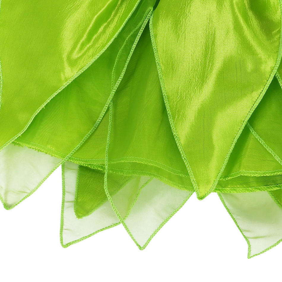 Bộ Đồ Hóa Trang Công Chúa Tinkerbell Màu Xanh Lá Dành Cho Bé Gái 2-10 Tuổi