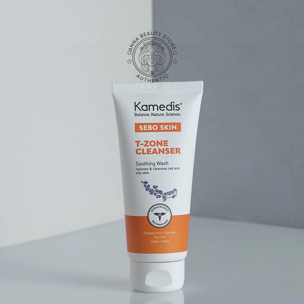 Sữa Rửa Mặt Kamedis Sebo Skin T-Zone 100ml - Giúp Giảm Đỏ, Bong Vảy Vùng Chữ T