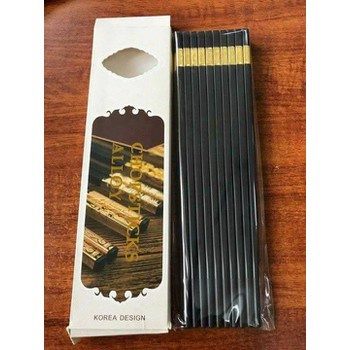 Hộp 10 Đôi đũa ăn đầu bọc vàng chống mốc giá rẻ