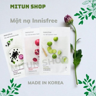 Mặt nạ Hàn Quốc Innisfree set 20ml 18 vị dưỡng ẩm,sáng da
