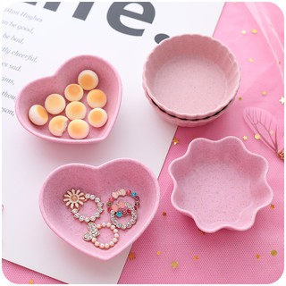 Chén nhỏ lúa mạch đựng bánh kẹo, nước chấm - Tạp hóa màu hường