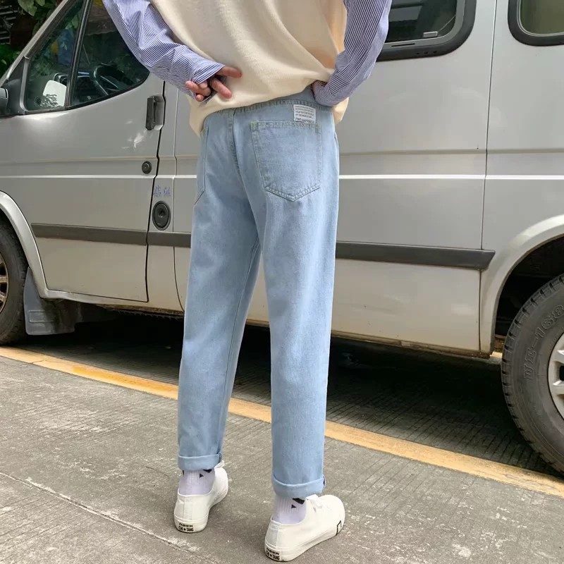 Quần Jean Dài Dáng Rộng Ống Suông Thời Trang Cho Nam Sinh | BigBuy360 - bigbuy360.vn