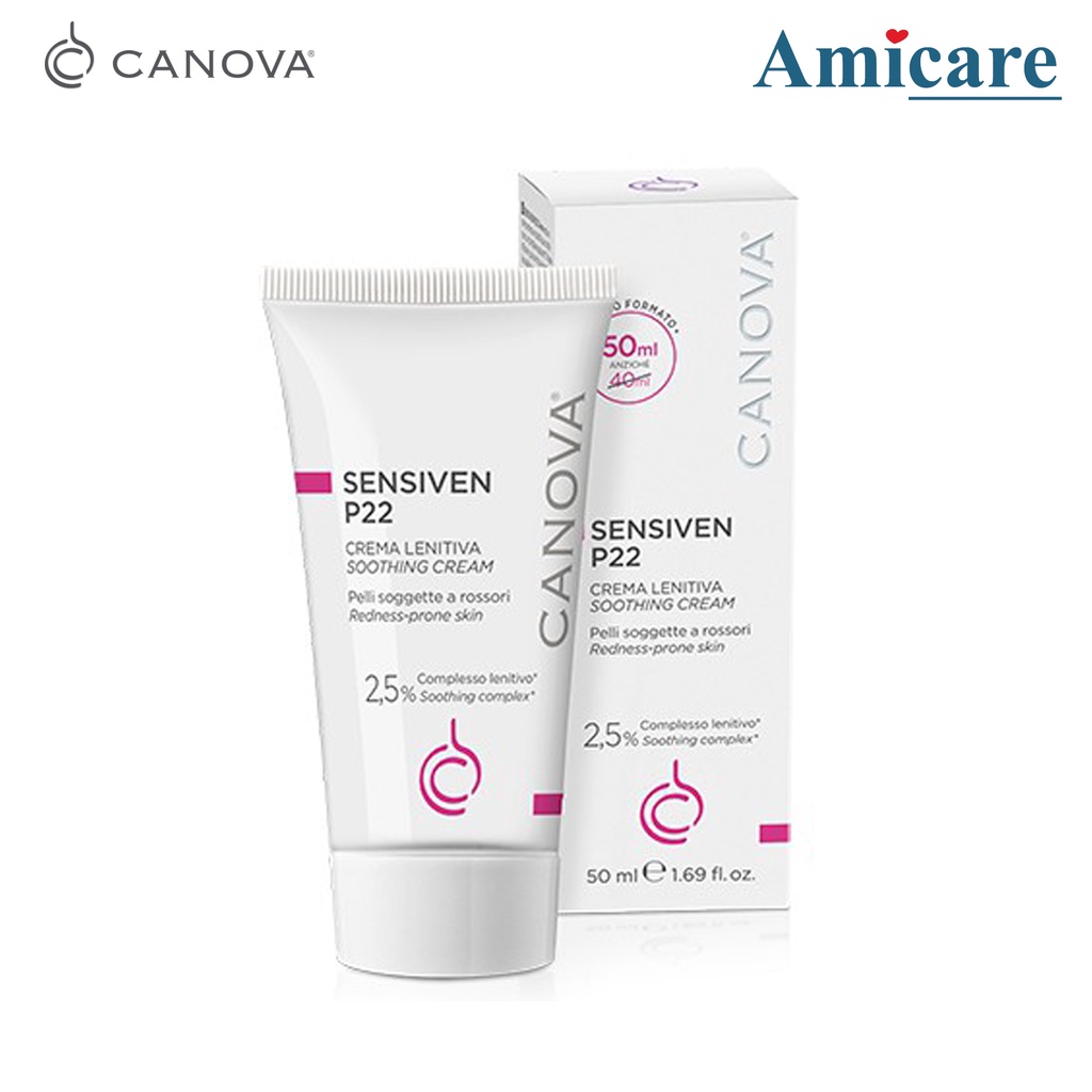 ✅  Canova Kem Làm Dịu Da, Dưỡng Ẩm Dành Cho Da Nhạy Cảm Sensiven P22 – Soothing Cream 50ml