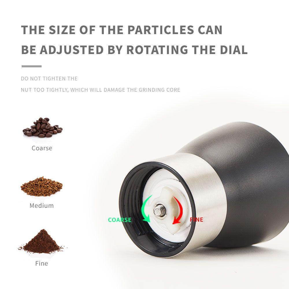 Máy Xay Cà Phê Bằng Tay Kèm Núm Vặn Điều Chỉnh Được Tiện Dụng