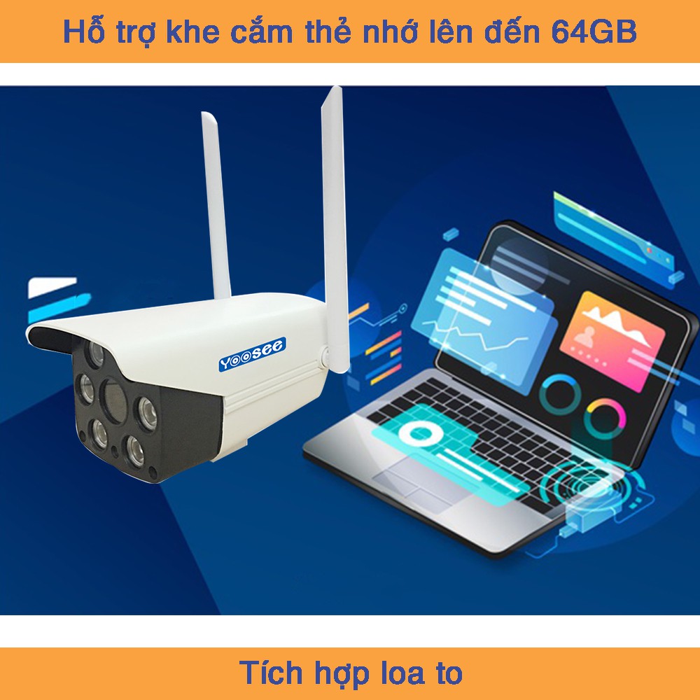 Camera wifi Yoosee chống nước  Full HD1080-2.0Mpx ZQ25M cảnh báo chuyển động, xem đêm có màu BH12T (YOOSEE ZQ25M) | BigBuy360 - bigbuy360.vn