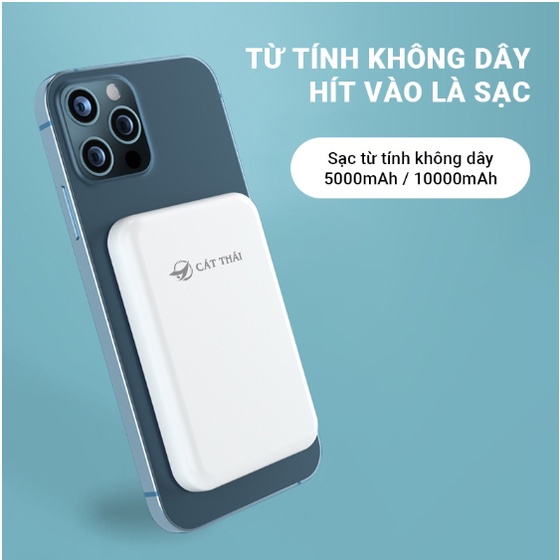 Sạc ko dây ,Kiêm Sạc Dự Phòng sạc ko dây táo 5W/15W-Hỗ Trợ Nhiều Thiết Bị-Bảo Hành 6 Tháng