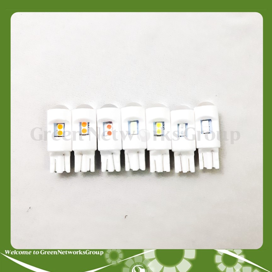 Đèn xi nhan LED T10 đúc sứ - xi nhan demi cho xe máy T10 6 Led DC 12V Greennetworks