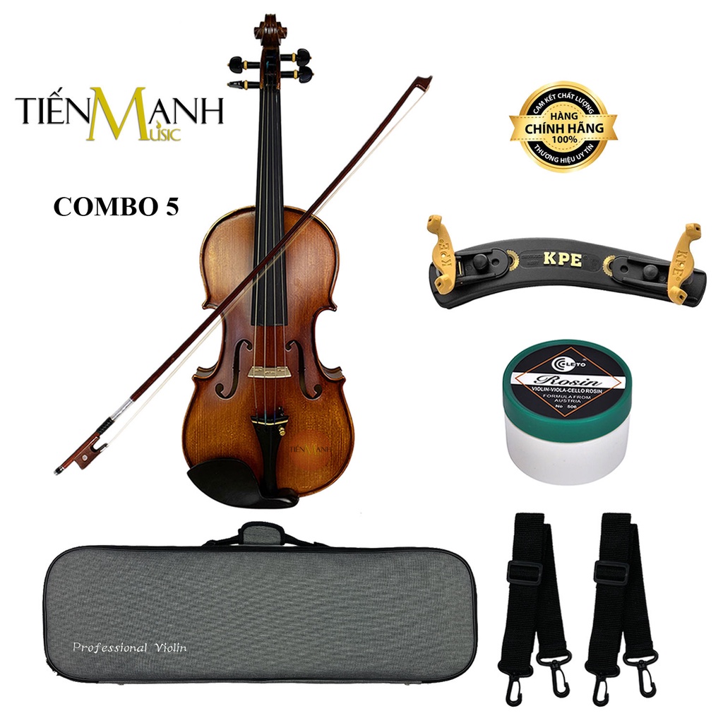 [Hàng Xuất Âu] Đàn Violin Amati Vân Thật VF300 Size 4/4, 3/4, 1/2, 1/4, 1/8, 1/10, 1/16 - Vĩ Cầm VF-300 Vi-ô-lông Violon