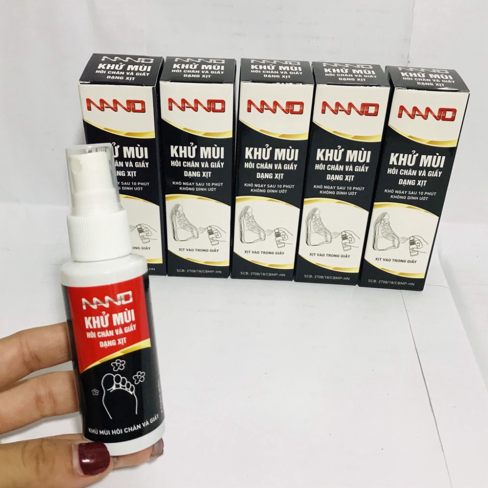 Xịt NANO Khử Mùi Hôi Chân Và Giày-Mũ Bảo Hiểm