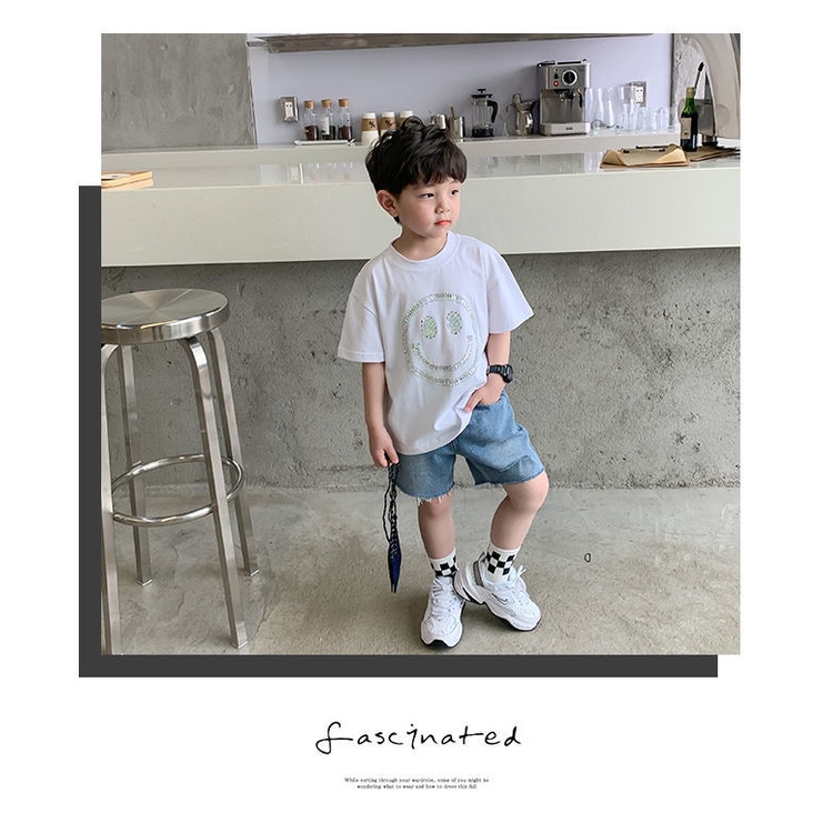 Quần short jean phối lỗ thời trang Hàn Quốc cho nam