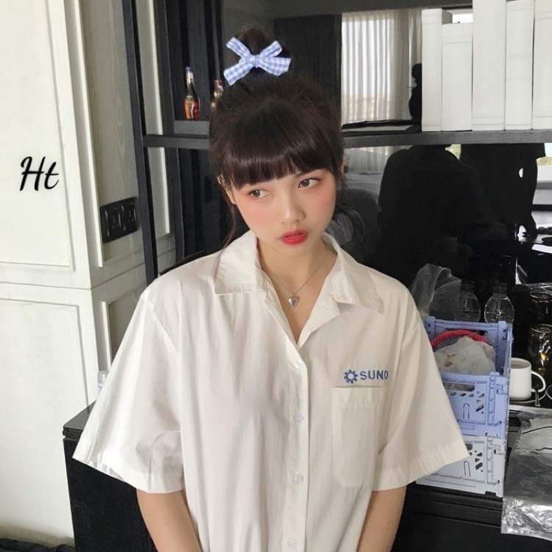 Áo sơ mi sunday hoa cộc tay H2U954