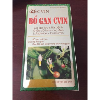 Bổ gan Cvin - Bổ gan, mát gan, giúp hạ men gan, giải độc gan và tăng cường chức năng gan