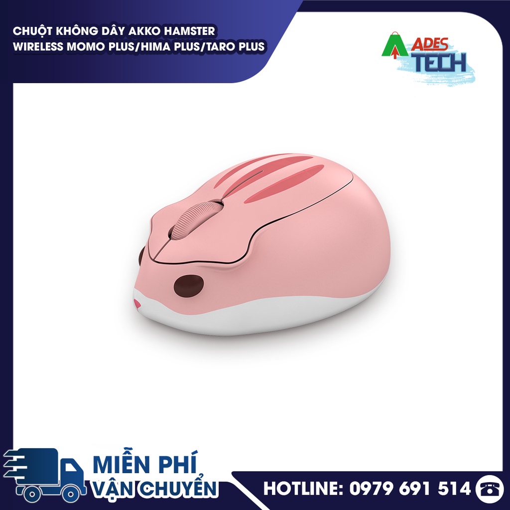 Chuột Không Dây AKKO Hamster Wireless MOMO Plus/Hima Plus/Taro Plus | Chuột Cute Dễ Thương | Bảo Hành 12 Tháng