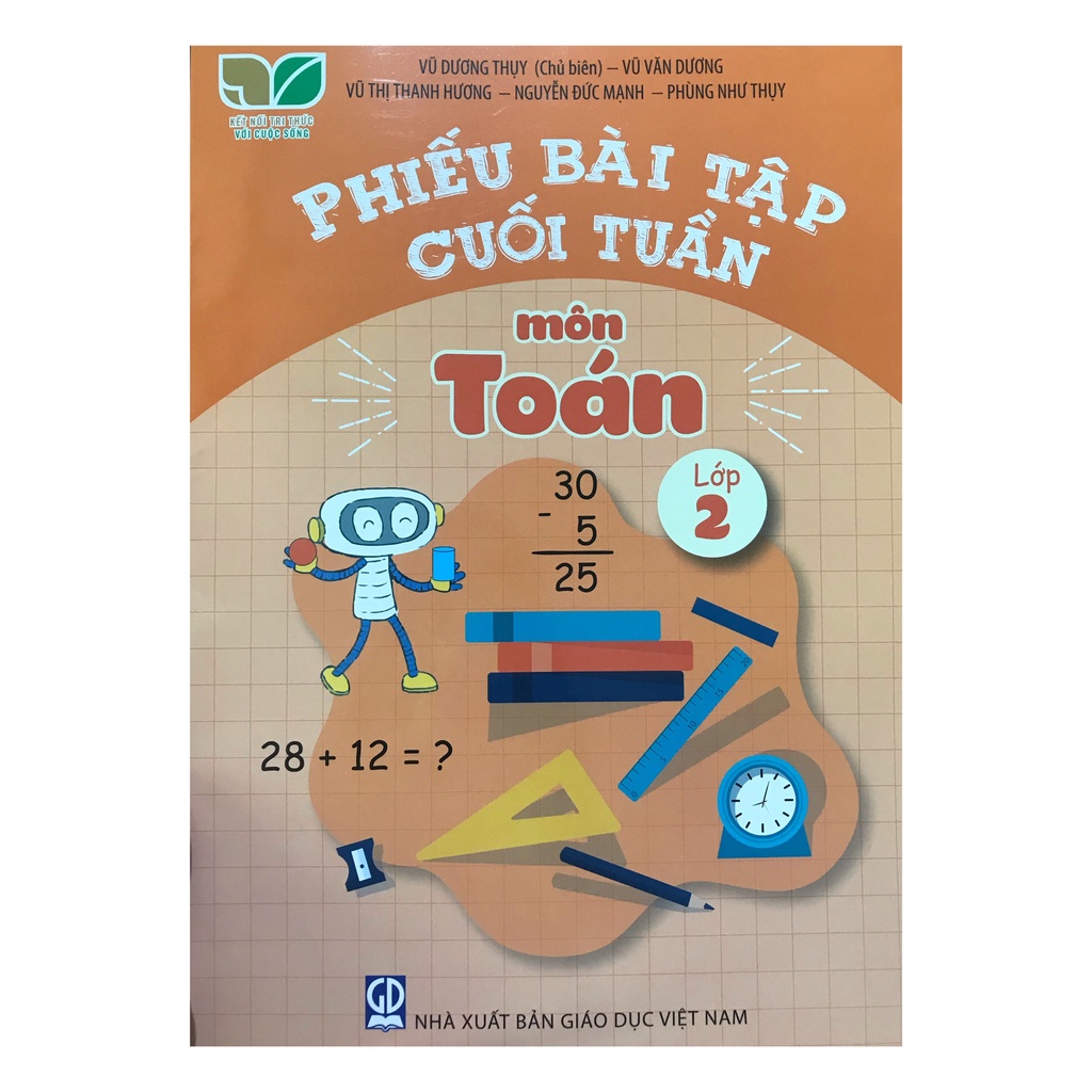 Sách Phiếu bài tập cuối tuần môn Toán lớp 2 ( kết nối tri thức )