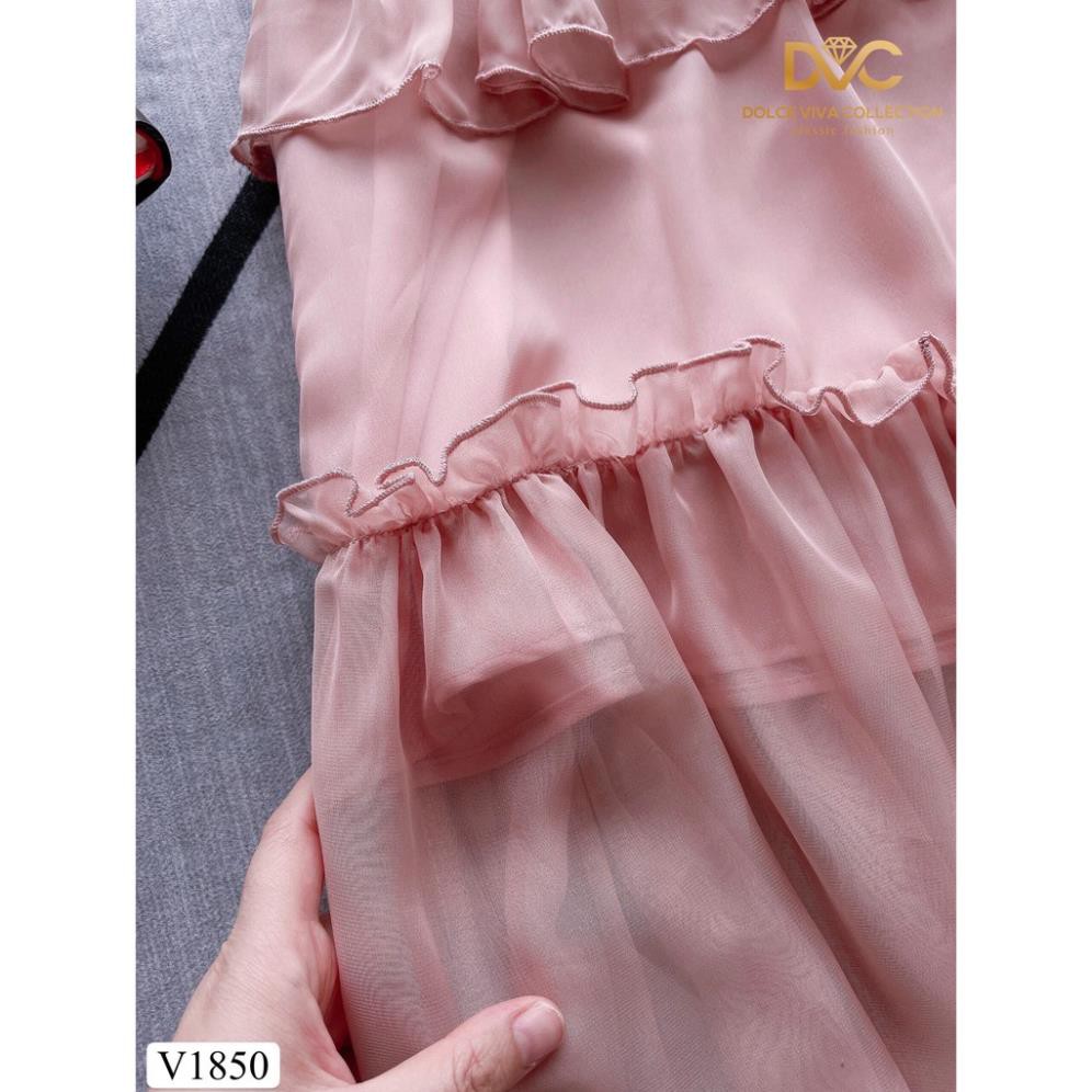 Váy maxi be khoét vai V1850 -  Váy DVC  (Kèm ảnh thật trải sàn do shop tự chụp)