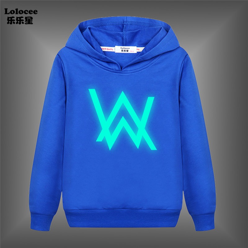 Áo Khoác Hoodie In Logo Alan Walker Phát Sáng