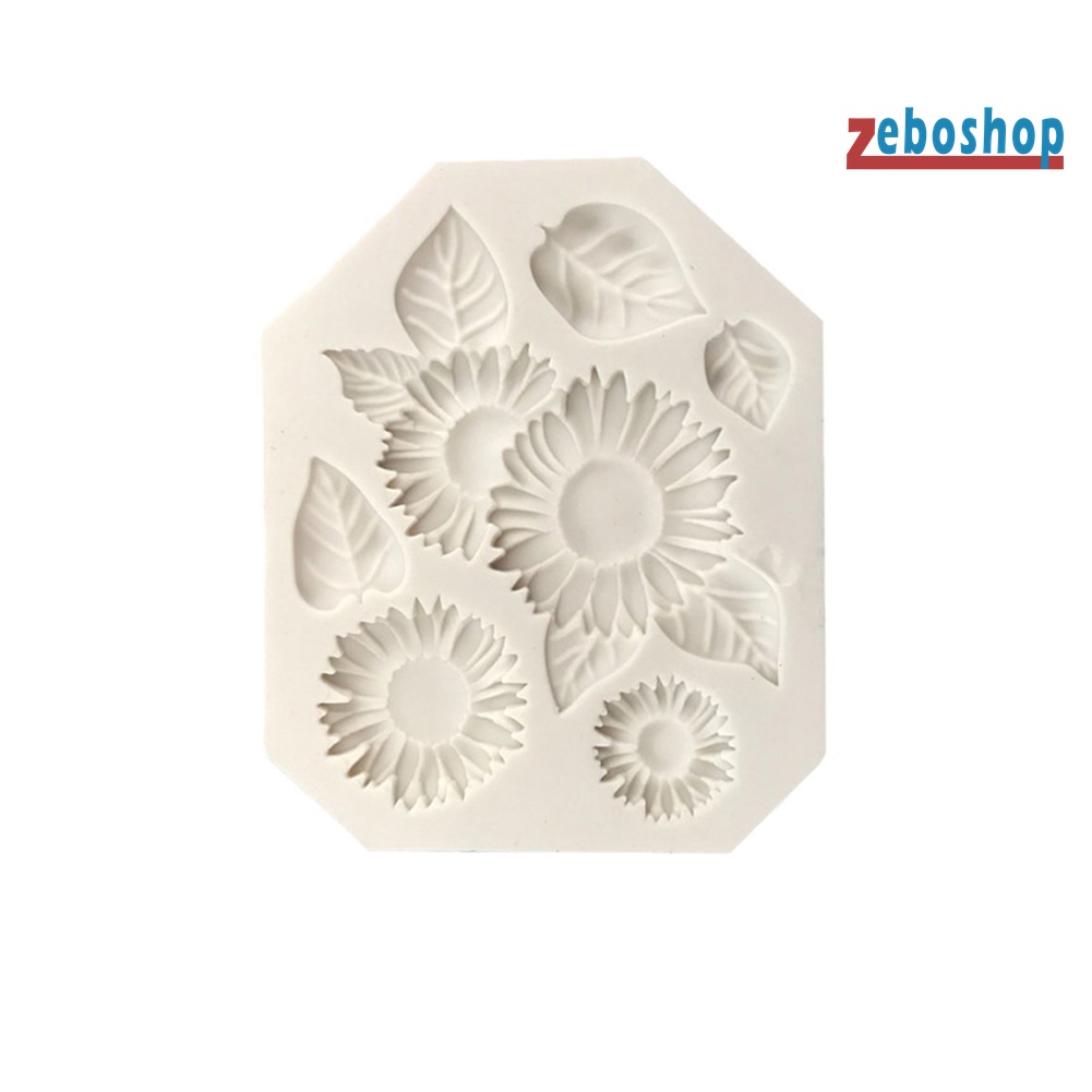 Khuôn Silicone Tạo Hình Hoa Hướng Dương Làm Bánh Kẹo DIY