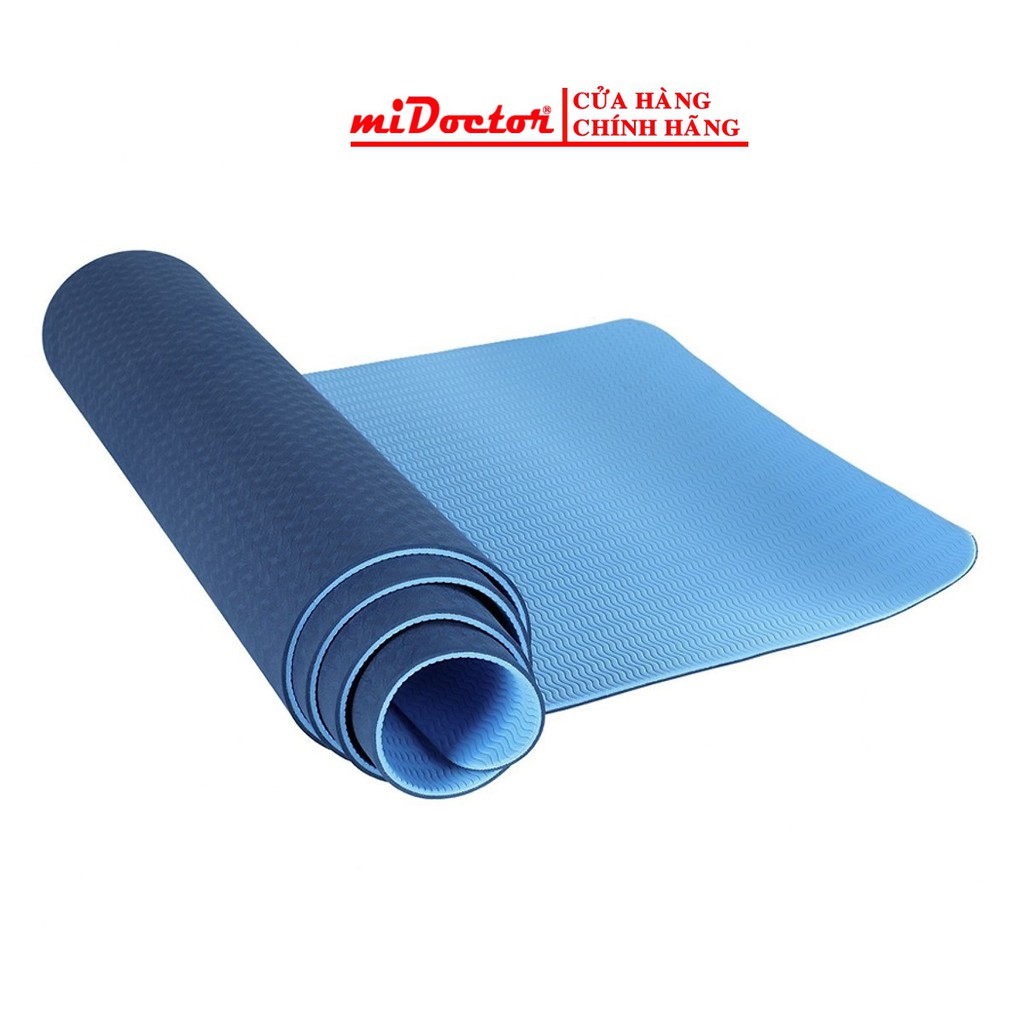 Thảm tập yoga dày 10mm, tập gym - Chính hãng miDoctor (có lựa chọn tặng túi và dây)