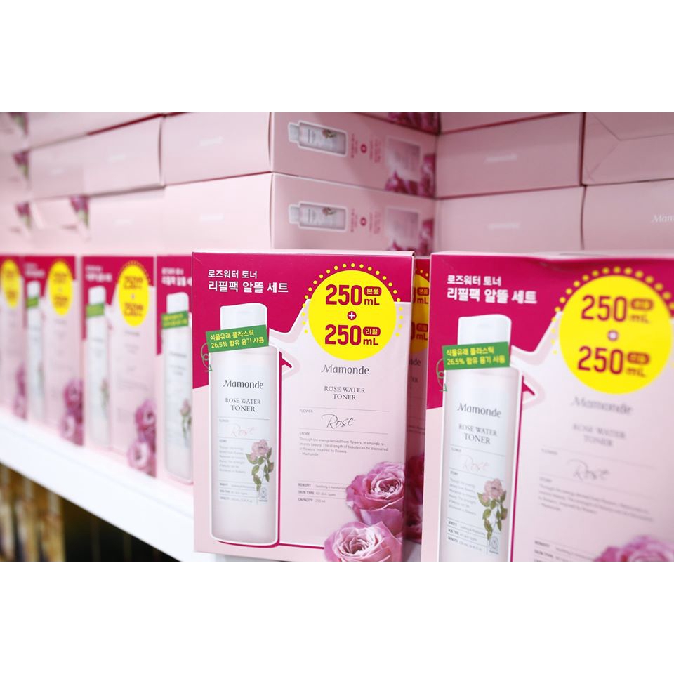 Set TONER MAMONDE HOA HỒNG 250ml + 250ml