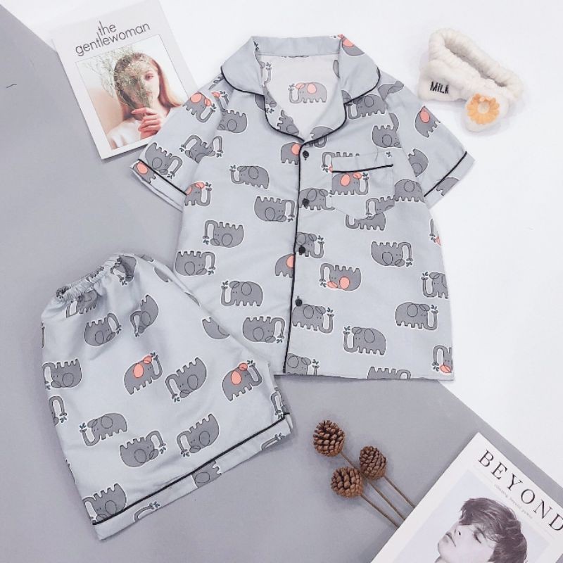 [Kate mềm] Bộ Pijama đùi chất mềm mịn size 40-62kg