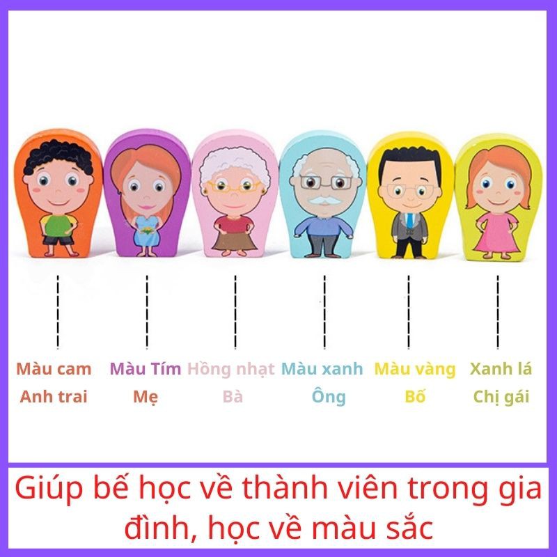 Bộ câu cá gỗ nhiều chủ đề