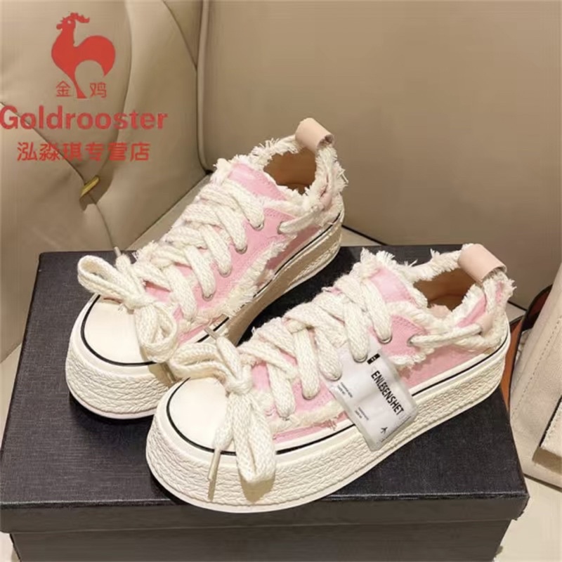 Giày Thể Thao Nữ Đế Bánh Mỳ Dày Phong Cách Ulzzang Hàn Quốc