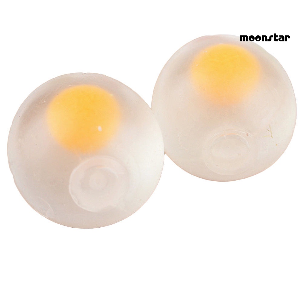 Đồ Chơi Nắn Bóp Đàn Hồi Giảm Stress Hình Quả Trứng Có Lòng Đỏ