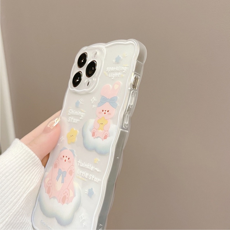 Ốp Lưng Silicon Chống Sốc Viền Sóng Shining Star