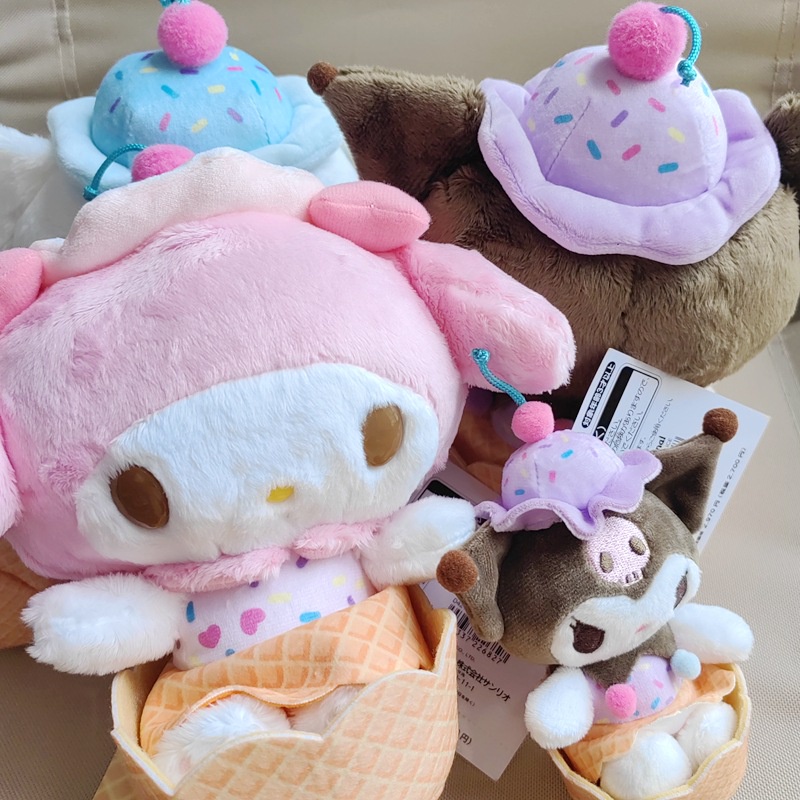 Móc Khóa Hình Cinnamoroll Kuromi Nhồi Bông Dễ Thương