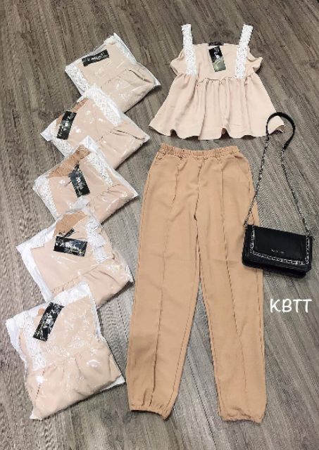 Set áo baby doll + quần ống sớ9 | BigBuy360 - bigbuy360.vn