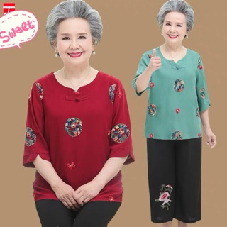 BỘ QUẦN ÁO NGƯỜI GIÀ CAO CẤP – KIỂU DÁNG LỊCH SỰ, SANG TRỌNG, CHẤT VẢI THOÁNG MÁT (có ảnh thật)