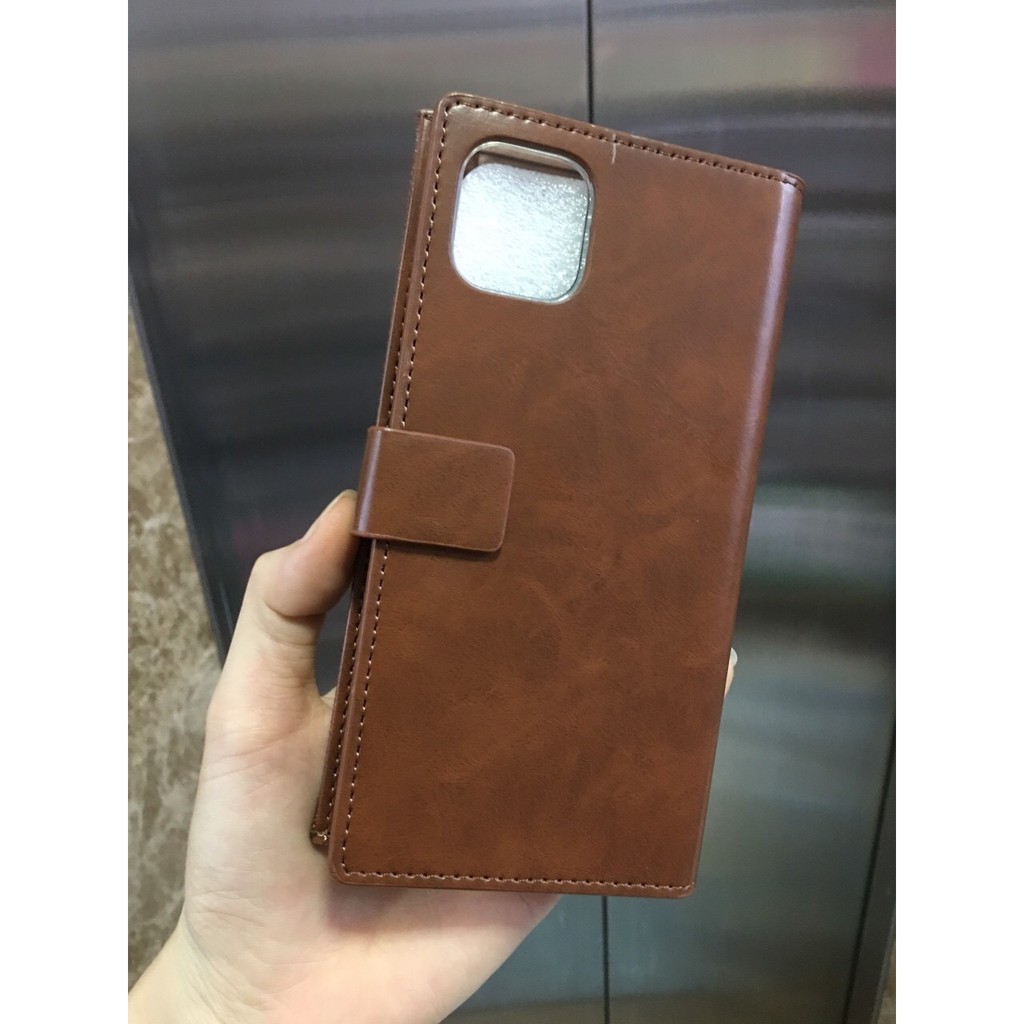 Bao da kèm ví đựng card dành cho iPhone 6-7-8-Plus-Xs-max-IPhone 11-11 Pro-11 Pro max- Chính hãng