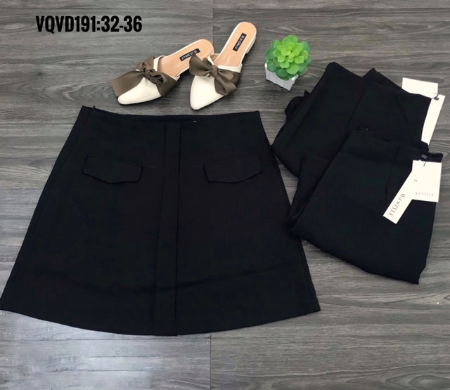 Bigsize Quần váy phối túi VQVD191