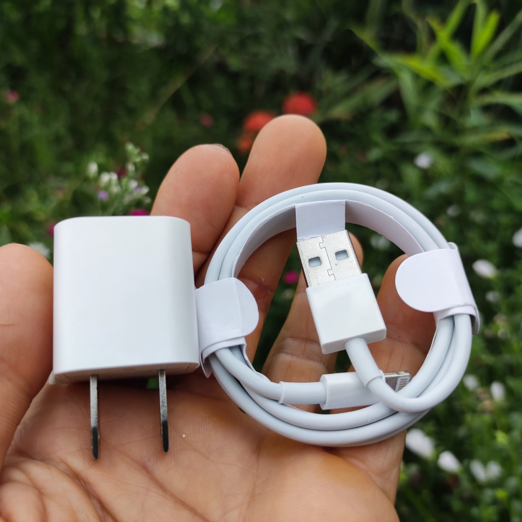 Củ sạc vuông A21 main đen, dây cáp sạc 6ic, dành cho IP6/7/8/6plus/7plus/8plus