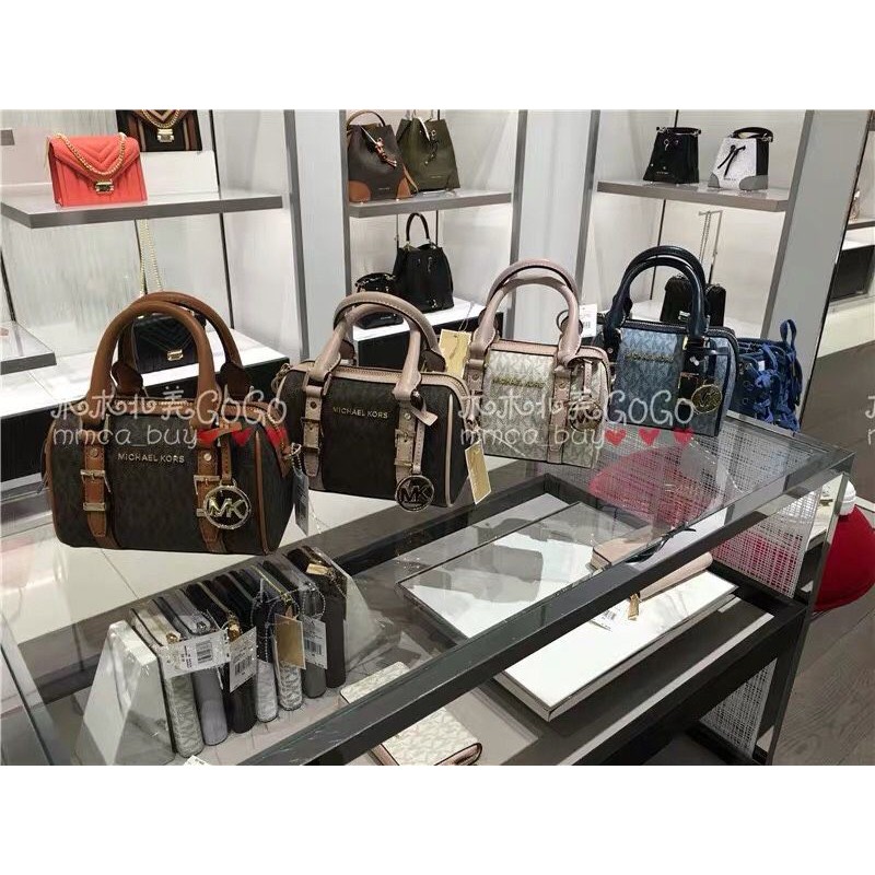 túi xách đeo chéo nữ da thật Michael Kors Bedford mini