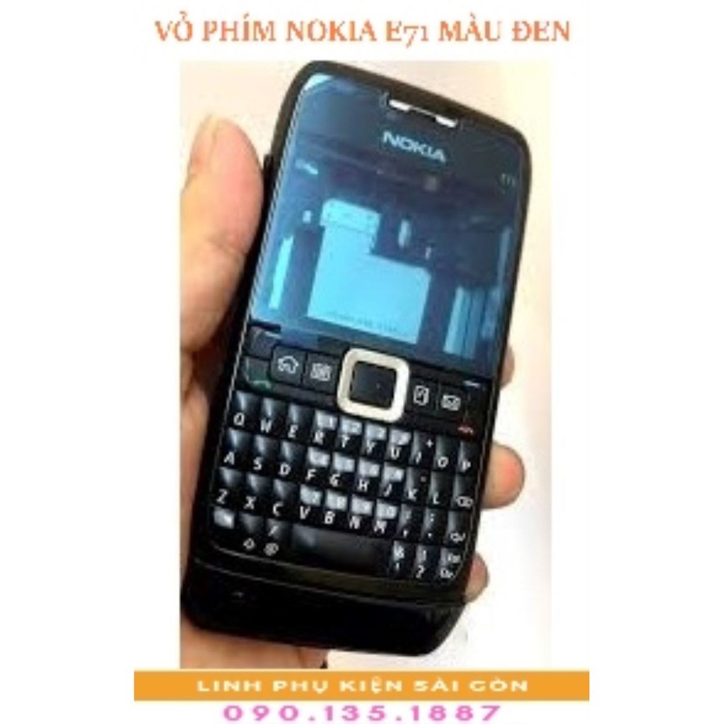 VỎ PHÍM NOKIA E71 MÀU ĐEN