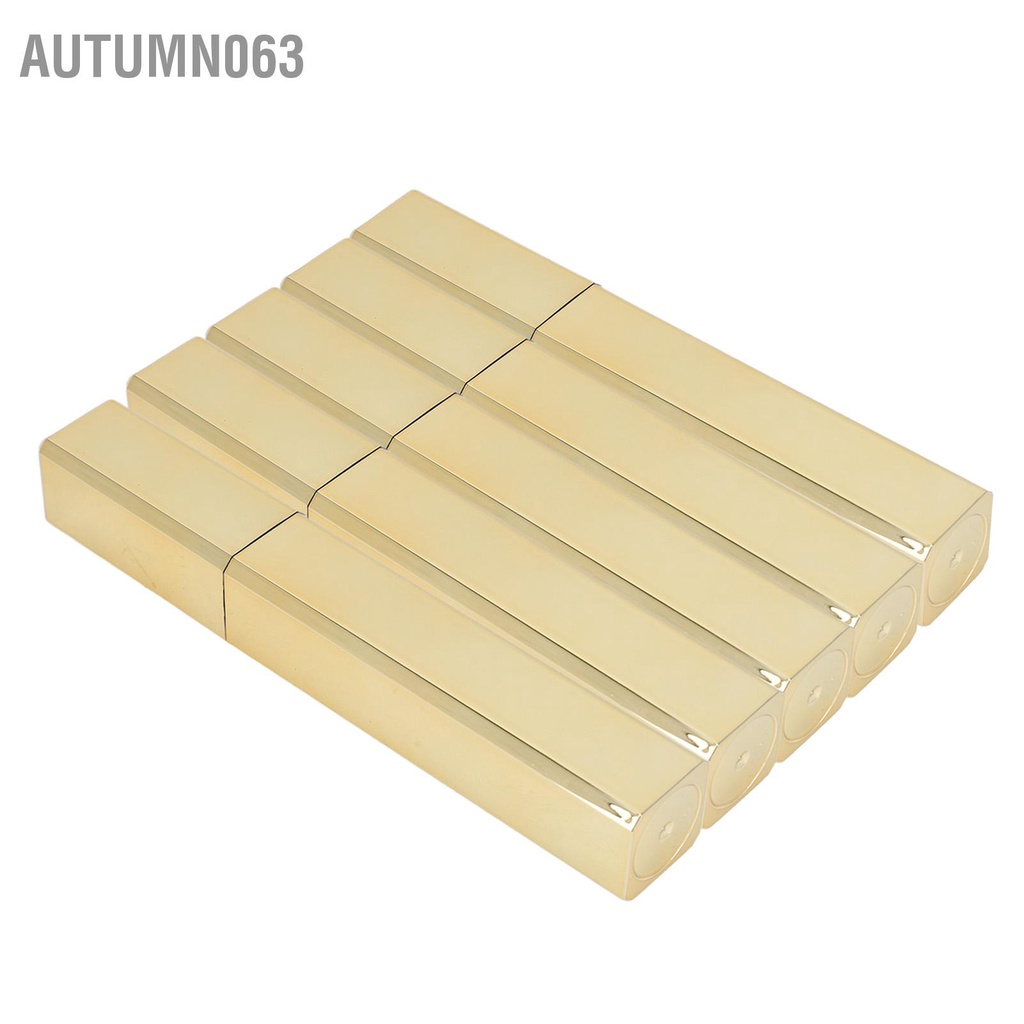 5 cái Ống Mascara Rỗng Lông Mi Vuông Chai Hộp Vàng 10g Bộ Kit cho DIY Autumn063