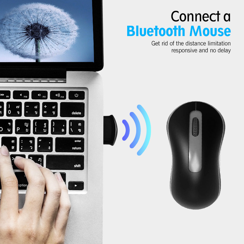 Hdoorlink Usb Nhận Tín Hiệu Bluetooth 5.0 Mini Chuyển File Âm Thanh Cho Máy Tính / Laptop