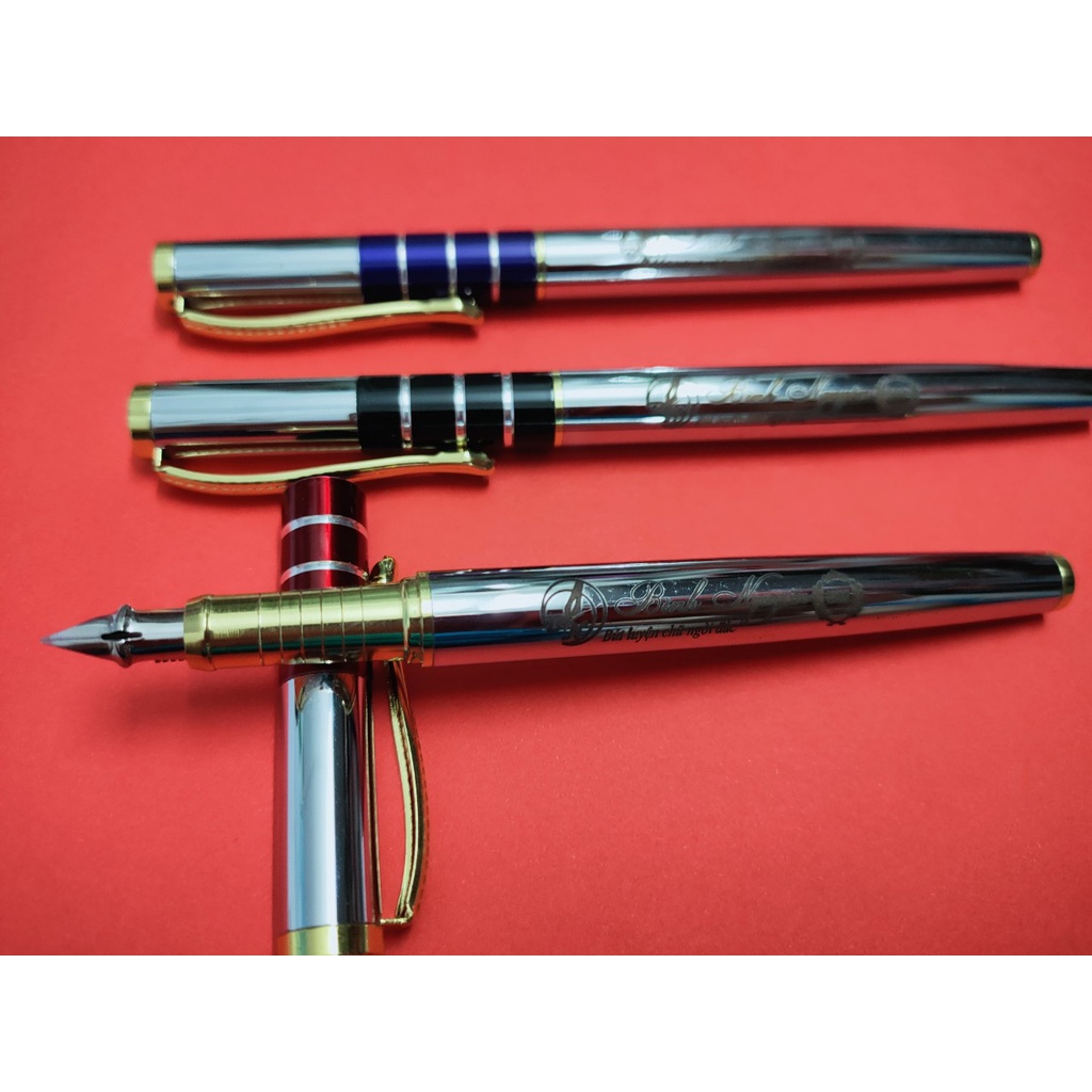 Bút máy luyện chữ đẹp Bình Nguyên 502 bút máy nét thanh đậm ngòi Thép