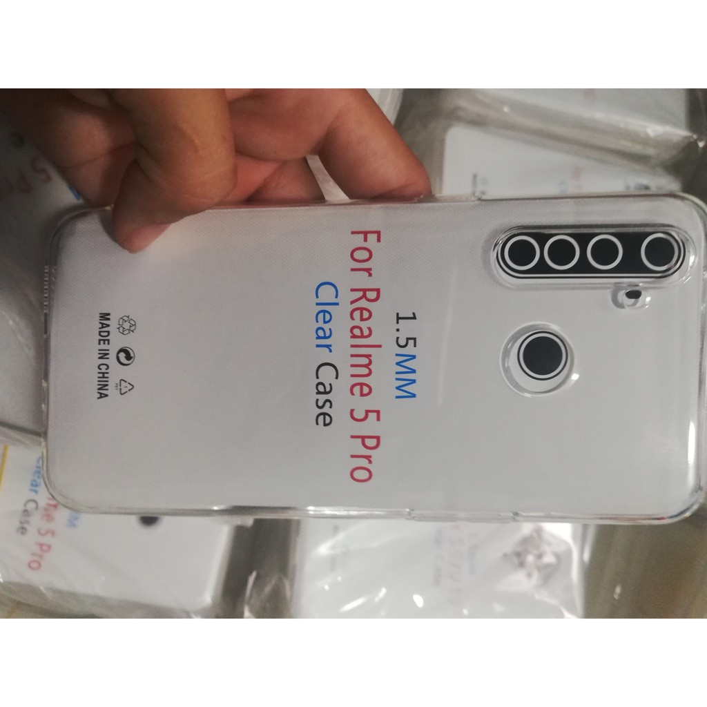 Ốp lưng Realme 5 pro/ 3Pro -Trong suốt- Dẻo- Lâu ố Vàng [Freeship50k]
