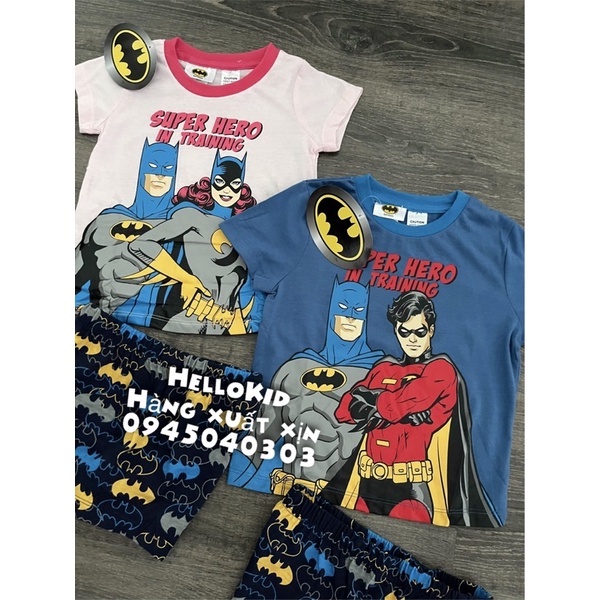 B87 - Bộ thun cotton siêu nhân Bátman