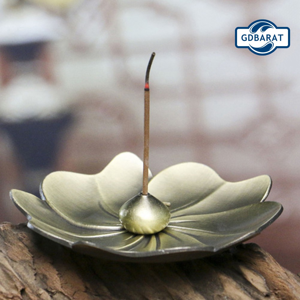 Đế Cắm Nhang Trầm Hình Hoa Mận Chất Liệu Đồng Phong Cách Vintage Độc Đáo