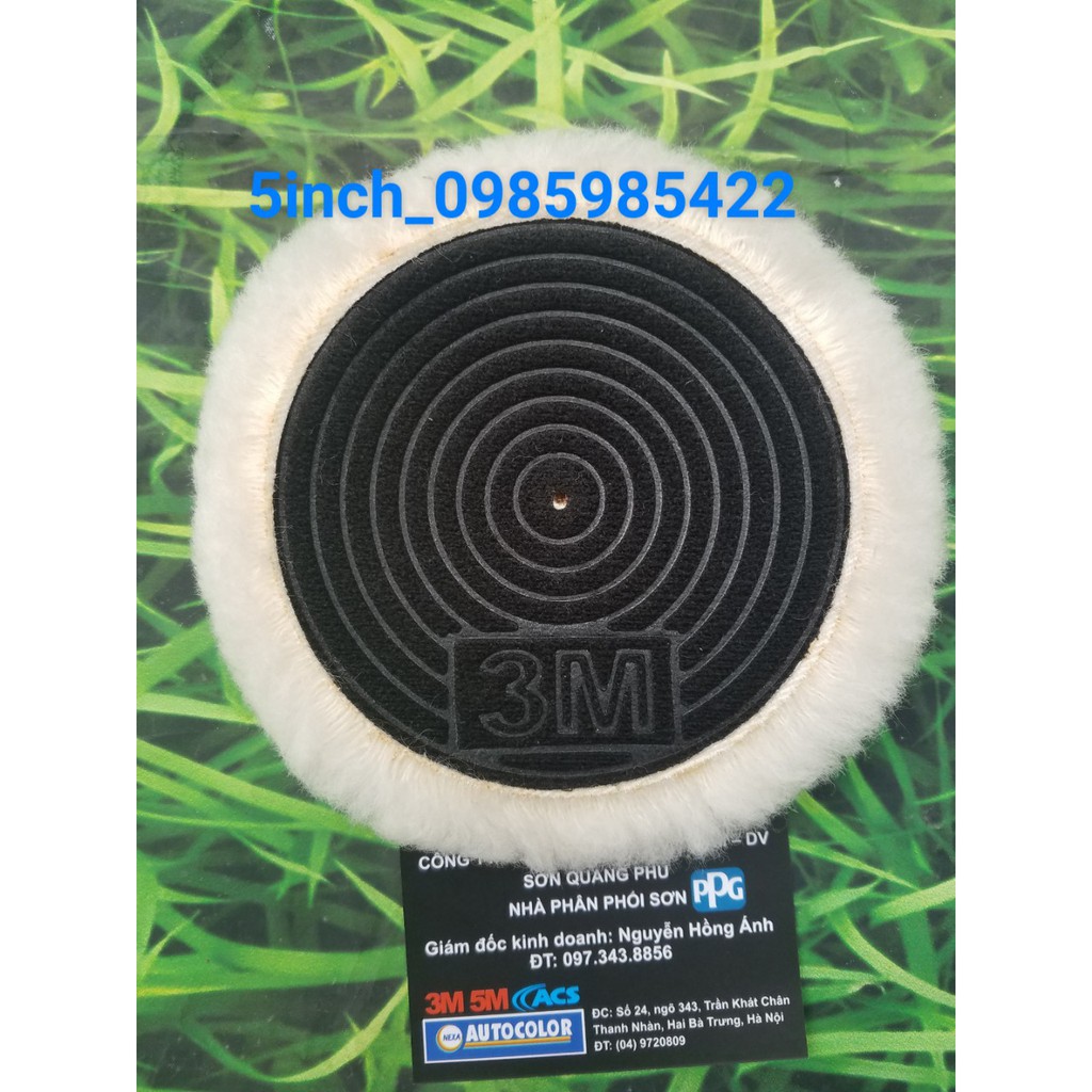 3M Mã Phớt Đánh Bóng Lông Cừu 1 Mặt 5 inch 3M ( Sơn oto xe máy )