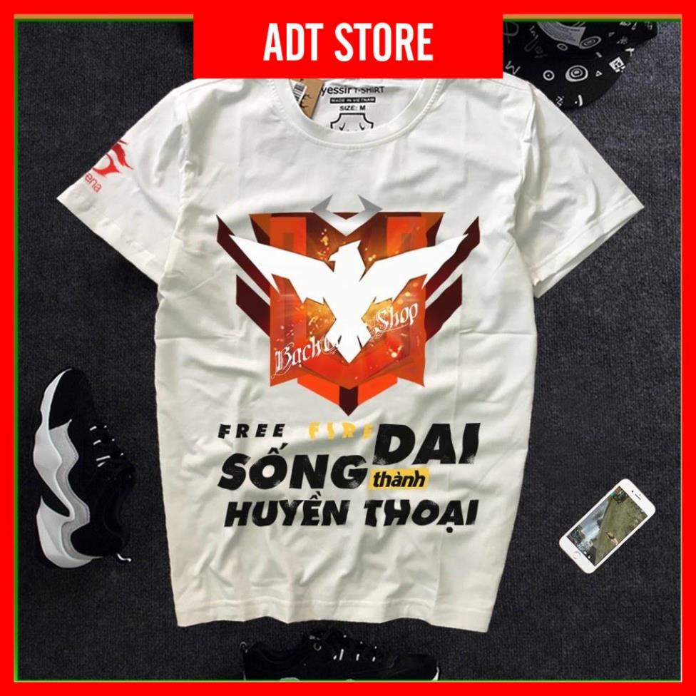 Áo Thun Free Fire - Áo FF Rank Huyền Thoại
