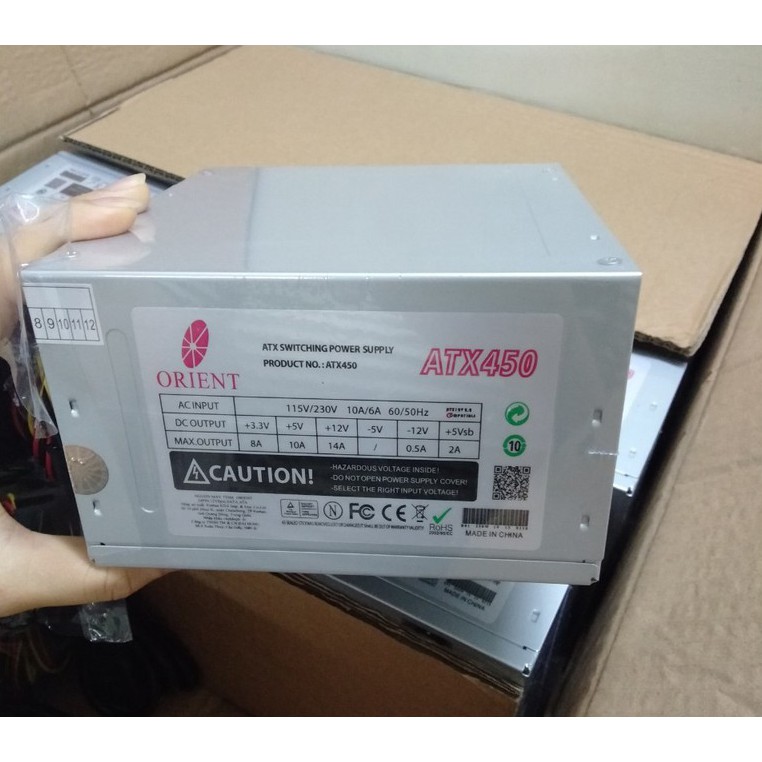 Nguồn máy tính pc orien ATX 450 chính hãng bảo hành 3 năm