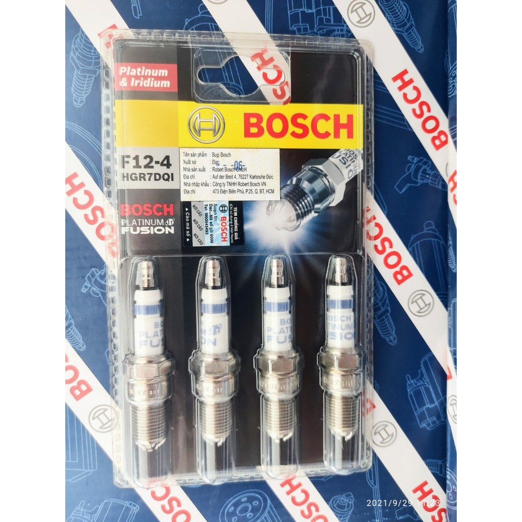 Bugi Chân Côn Ngắn  Bosch HGR7DQI  - Ford Explorer Mondeo Focus Escape 3.0/2.3  Mazd