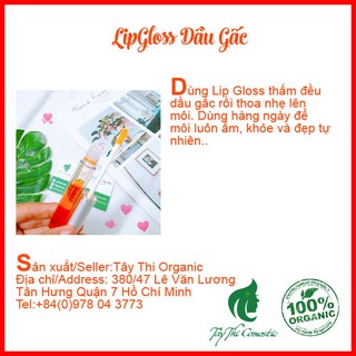Lip Gloss Dầu Gấc Dưỡng Môi
