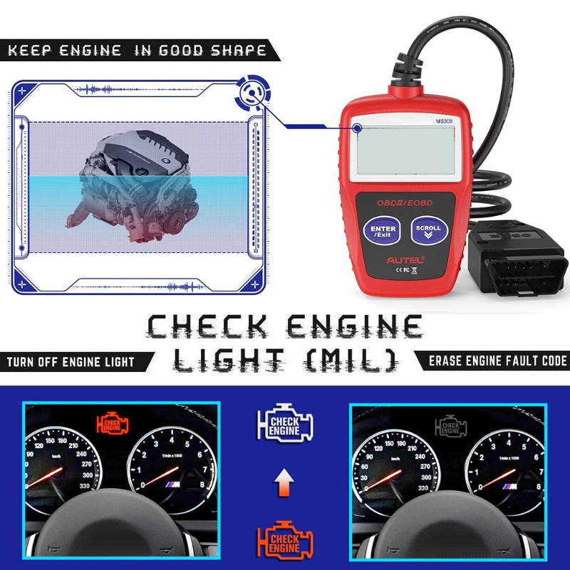 Thiết Bị Chẩn Đoán Lỗi Ô Tô MS309 OBD2