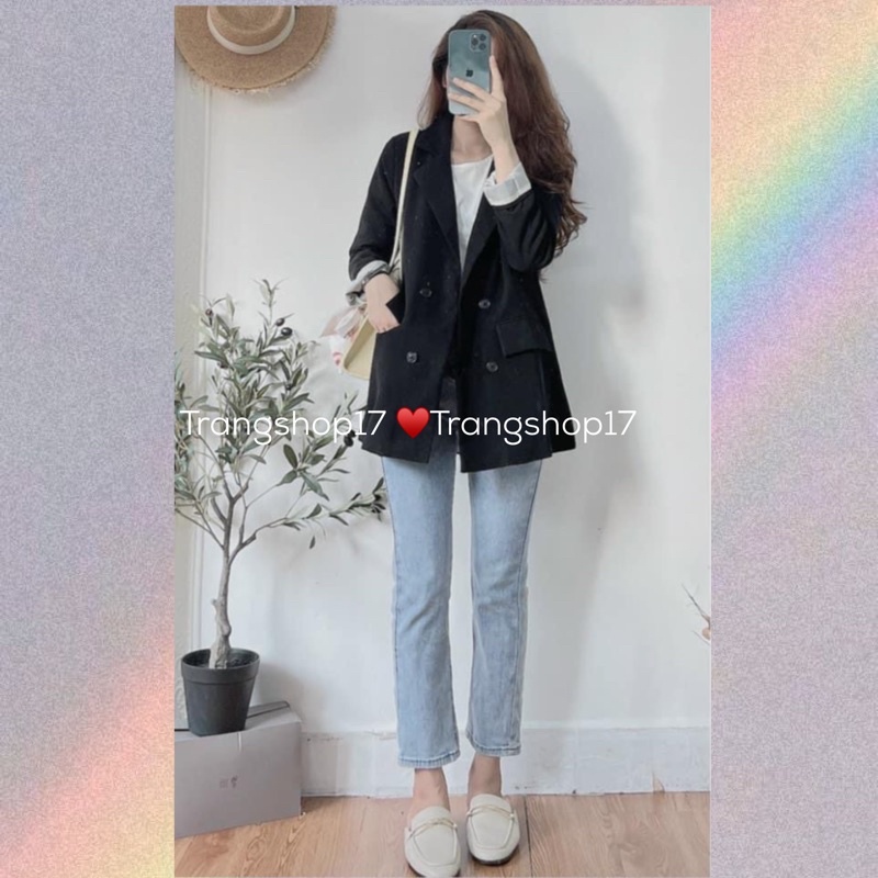 áo vest blaze nữ form rộng Hàn Quốc